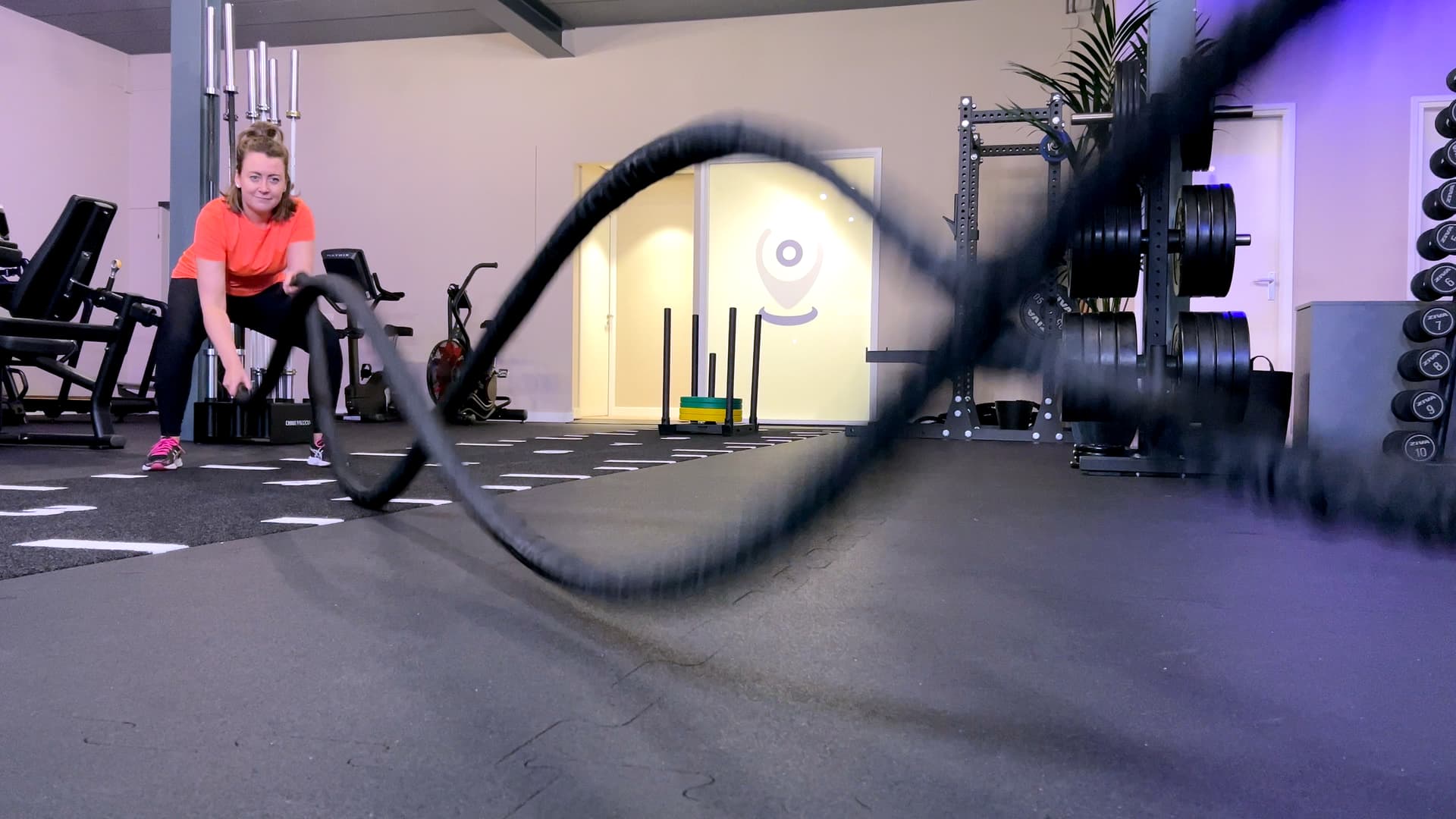 Battle Rope workout in Small Group Training